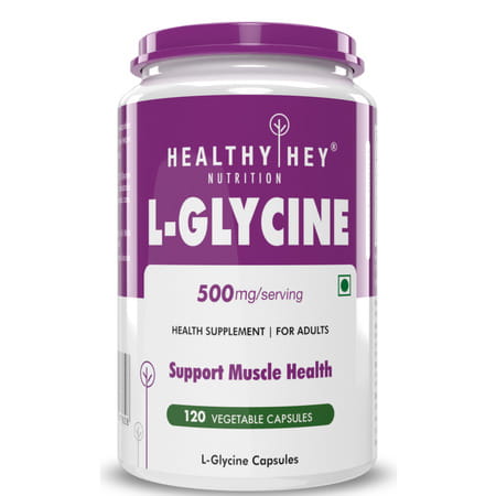Healthyhey L- Glycine - Support Brain And Sleep Health - 120 Veg. Capsules
