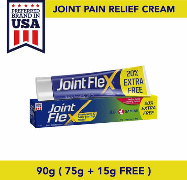 Jointflex Pain Relief Cream 90G (75G+15G Free) Immediate Long Lasting Pain Relief And Healthy Joints
