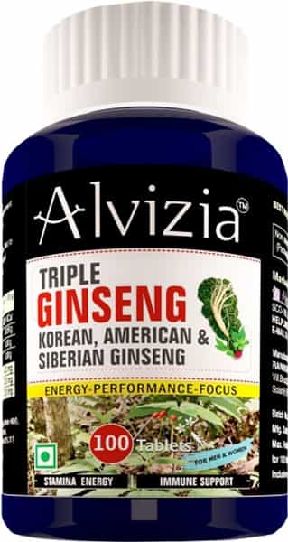 Alvizia Triple Ginseng Immunity Tablets Bottle Of 100