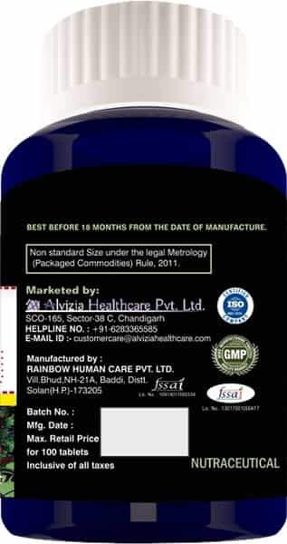 Alvizia Triple Ginseng Immunity Tablets Bottle Of 100