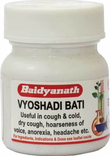 Baidyanath Asli Ayurved Vyoshadi Bati 40 Tablets (Pack Of 3) For Cough & Cold Dry Cough