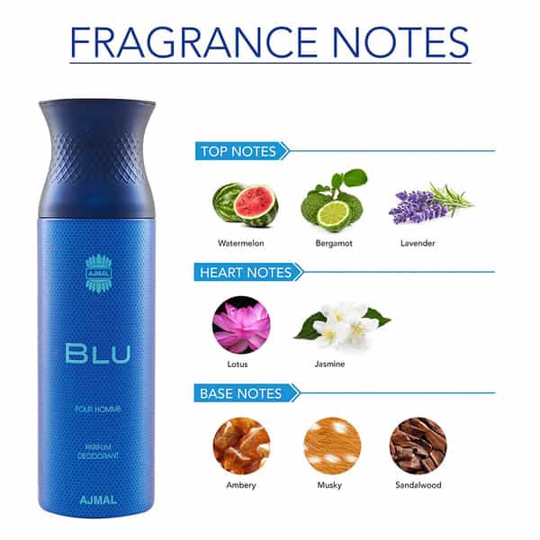 Ajmal 1 Distraction Unisex 1 Blu Homme & 1 Sacrifice Ii Men Deo Each 200Ml Combo Pack 3