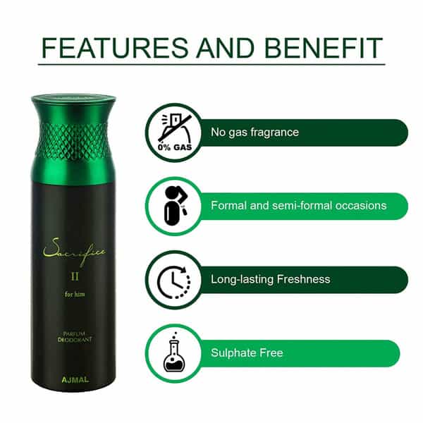 Ajmal 1 Distraction Unisex 1 Blu Homme & 1 Sacrifice Ii Men Deo Each 200Ml Combo Pack 3