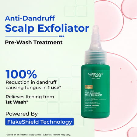 Conscious Chemist Anti-Dandruff Scalp Exfoliator | Pre-Wash Treatment | 50Ml