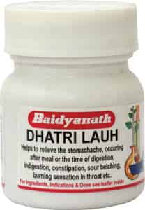 Baidyanath Asli Ayurved Dhatri Loha | Improve Digestive Natural Constipation Relief - 40x2 Tablets