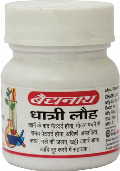 Baidyanath Asli Ayurved Dhatri Loha | Improve Digestive Natural Constipation Relief - 40X2 Tablets