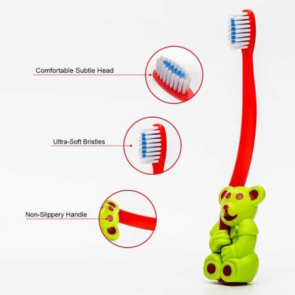 Buddsbuddy Animal Shaped Ola Kids Soft Bristles Tooth Brush For 2 Years 1N