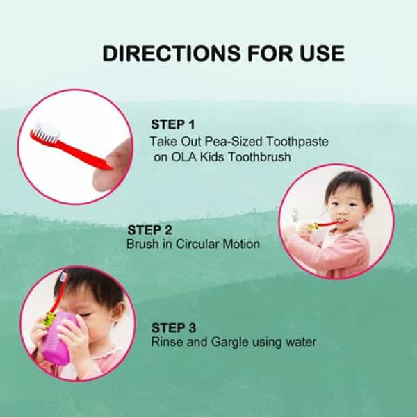 Buddsbuddy Animal Shaped Ola Kids Soft Bristles Tooth Brush For 2 Years 1N