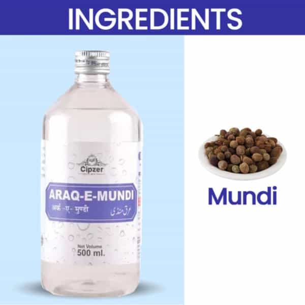 Cipzer Araq-E-Mundi 500Ml | Supports Blood Purification & Eye Health (Pack Of 1)
