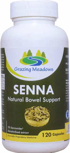 Grazing Meadows Senna Capsules Senna Leaves 120 Capsules (Pack Of 5)