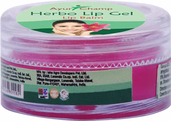 Ayur Champ Lip Balm - Lip Gel With Strawberry Flavour - 5Gms Pack Of 4