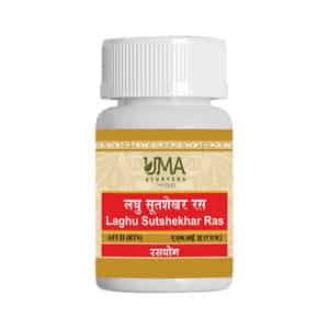 Uma Ayurveda Laghu Sutshekhar Ras Ayurvedic Tablets 80 Tab