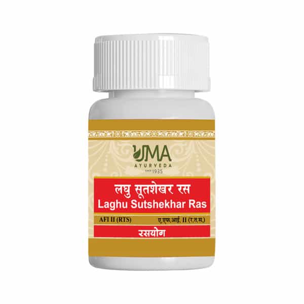 Uma Ayurveda Laghu Sutshekhar Ras Ayurvedic Tablets 80 Tab