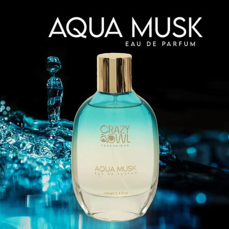 Crazy Owl Energy Boost Aqua Musk Body Spray + Eau De Parfum + Body Wash Combo Pack