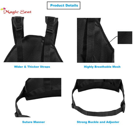 Magic Seat- 2 Wheelerkids Safety Seat Belt For 2 Wheelers (Red-Mickey Mouse)