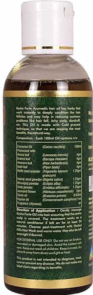 Herbal Hills Kesho Forte Ayurvedic Hair Oil 100 Ml Hair Care Natural Hair Growth (Pack Of 5)
