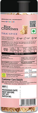 The Harvestbowl Rice Crunchers/Crackers - Thai Spice | Gluten Free | No Transfat - 120 Gm