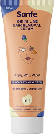 Sanfe Blueberry Bikniline Hair Removal Cream - 100 Gm