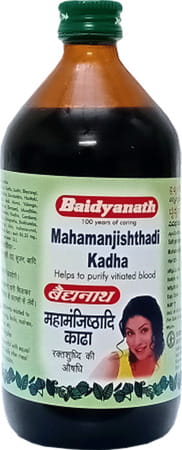Baidyanath Asli Ayurved Mahamanjisthadi Kadha Ayurvedic Blood Purifier Syrup 450 Ml