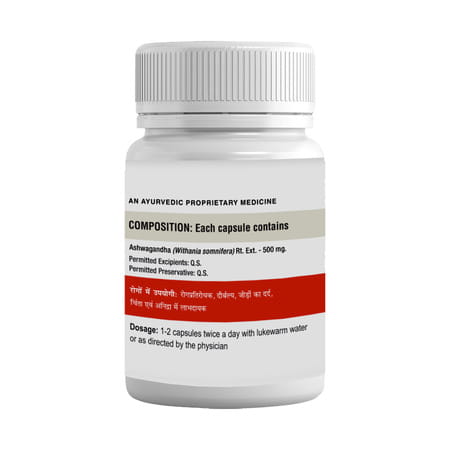 Uma Ayurveda Ashwagandha Capsule Ayurvedic Capsules 60 Caps