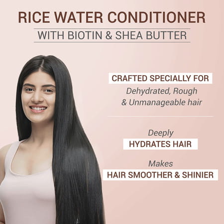 Sesa Rice Water Conditioner With Biotin & Shea Butter No Sulphates Parabens Or Silicones - 300 Ml