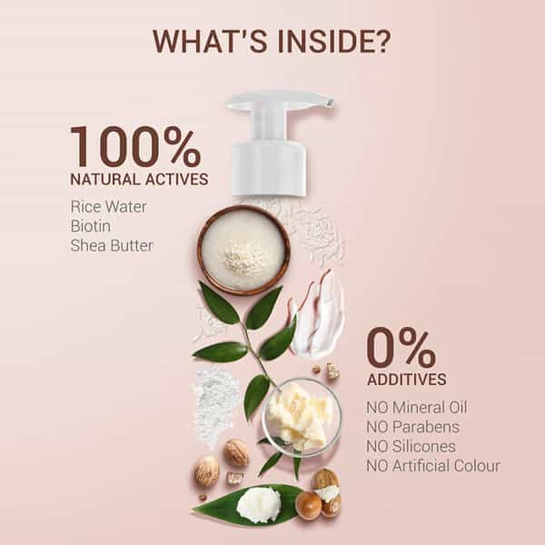 Sesa Rice Water Conditioner With Biotin & Shea Butter No Sulphates Parabens Or Silicones - 300 Ml