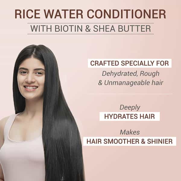 Sesa Rice Water Conditioner With Biotin & Shea Butter No Sulphates Parabens Or Silicones - 300 Ml