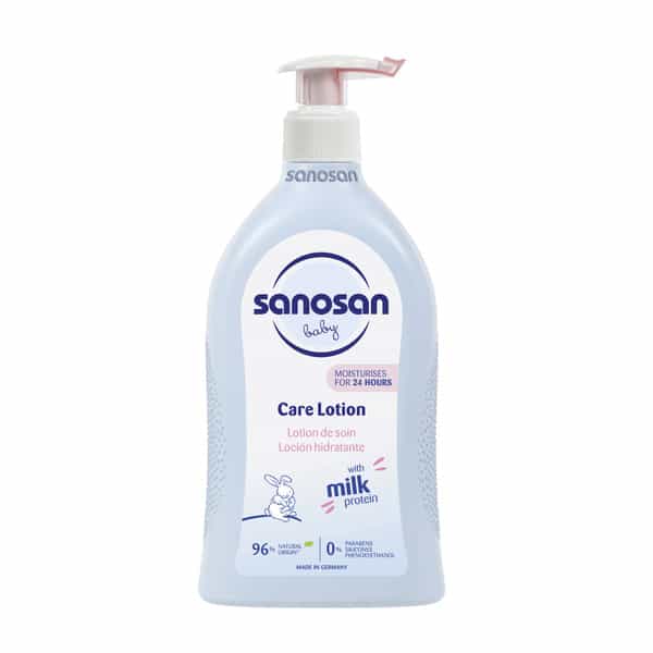 Sanosan Milk Protein Formula Daily Moisturising Milky Lotion Mild & Gentle | Newborn Baby - 500Ml