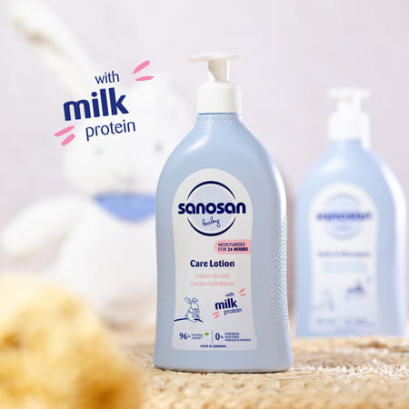 Sanosan Milk Protein Formula Daily Moisturising Milky Lotion Mild & Gentle | Newborn Baby - 500ml