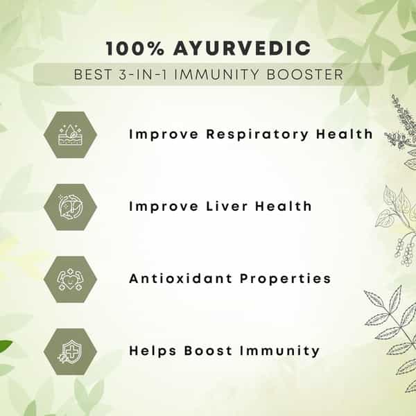 Four Seasons Neem Giloy Tulsi Juice 500Ml | 3-In-1 Immunity Boosters | Improve Liver Health