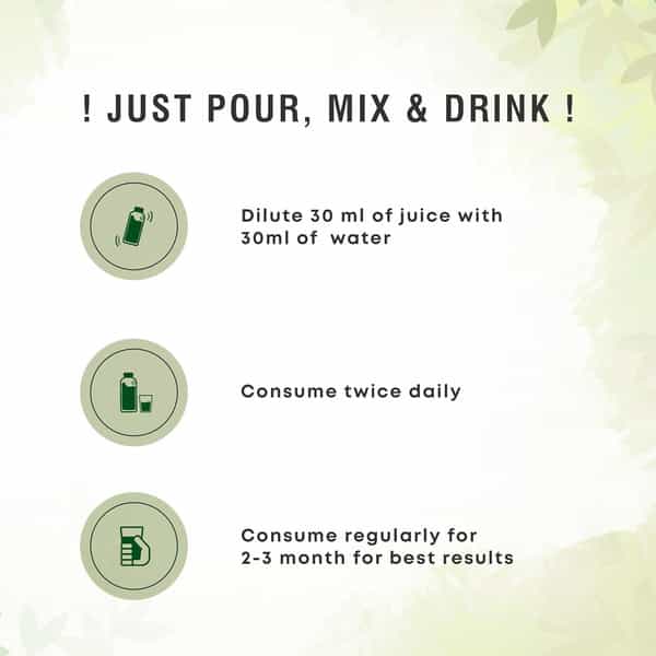 Four Seasons Neem Giloy Tulsi Juice 500Ml | 3-In-1 Immunity Boosters | Improve Liver Health