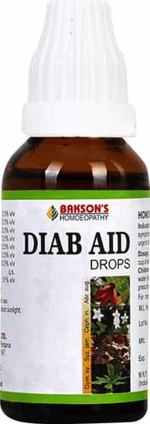 Dr Bakshi's Bakson Homoeopathy Diab Aid Drop 30Ml Pack Of 2