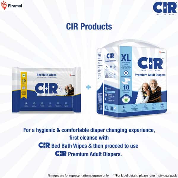 Cir Premium Tape Style Adult Diaper | Extra Large | | Waist(48-57) Inch | 10 Nos