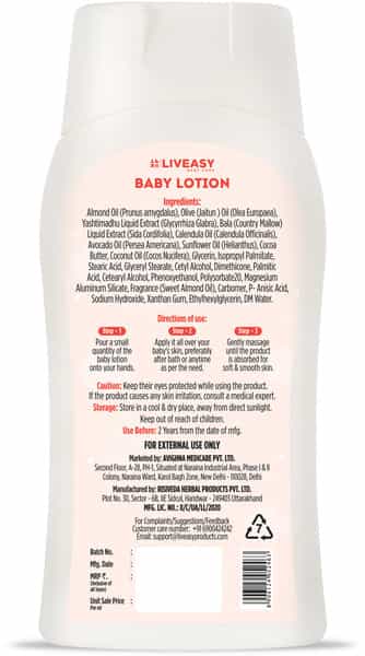 Liveasy Baby Care Baby Lotion - 200Ml