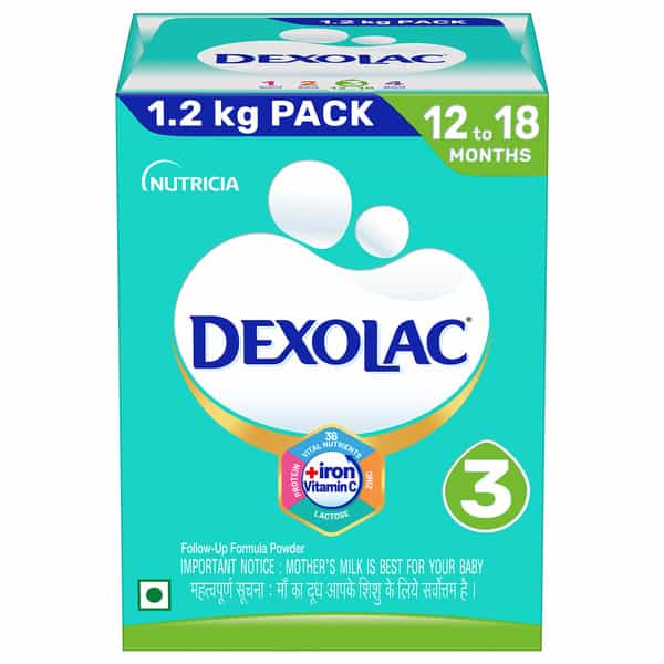 Dexolac 3 | Folow Up Formula | 12 To 18 Month | Powder | Box 1.2 Kg