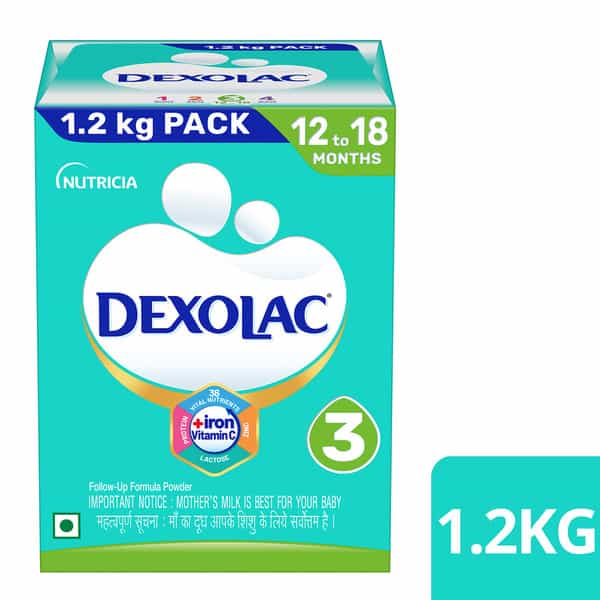 Dexolac 3 | Folow Up Formula | 12 To 18 Month | Powder | Box 1.2 Kg