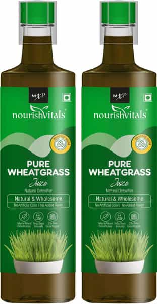 Nourishvitals Pure Wheatgrass Juice | 500Ml (Pack Of 2)