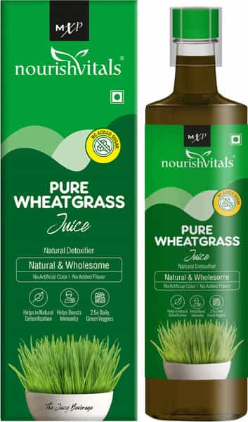 Nourishvitals Pure Wheatgrass Juice | 500Ml (Pack Of 2)
