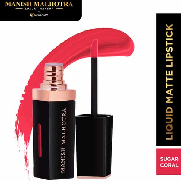 Manish Malhotra Beauty By Myglamm Liquid Matte Lipstick-Sugar Coral