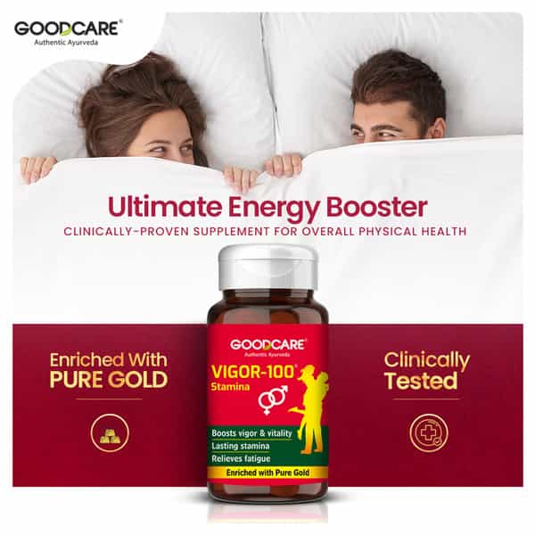 Goodcare Vigor 100 | Stamina Support | 30 Caps | 500 Mg | Boost Energy & Endurance