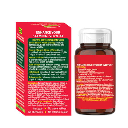 Goodcare Vigor 100 | Stamina Support | 30 Caps | 500 Mg | Boost Energy & Endurance
