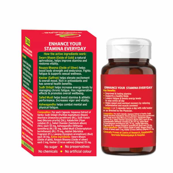 Goodcare Vigor 100 | Stamina Support | 30 Caps | 500 Mg | Boost Energy & Endurance