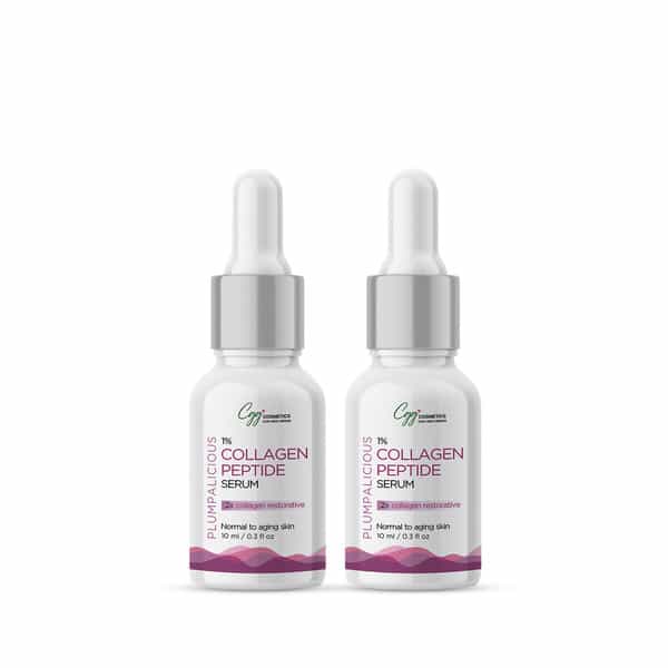 Cgg Cosmetics 1% Collagen Serum - 2X Collagen Restorative - Pack Of 2 - 10Ml