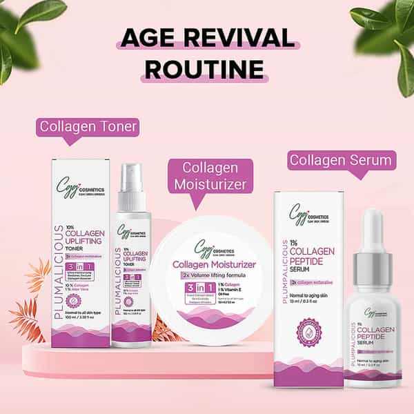 Cgg Cosmetics 1% Collagen Serum - 2X Collagen Restorative - Pack Of 2 - 10Ml