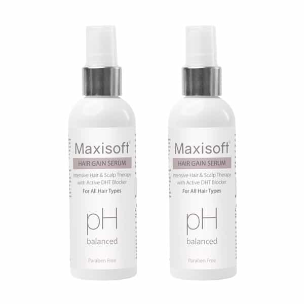 Maxisoft Hair Gain Serum | For All Hair Types | Bottle | 100 Ml | Pack Of 4