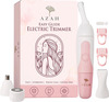 Azah 6-In-1 Face & Body Hair Trimmer For Women | Rechargeable | Washable Heads|2 Length Settings