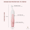 Azah 6-In-1 Face & Body Hair Trimmer For Women | Rechargeable | Washable Heads|2 Length Settings