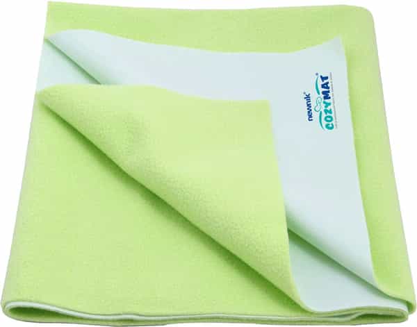 Newnik Cozymat Dry Sheet (Size: 70Cm X 50Cm) Small Lemon Green