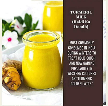 Grazing Meadows Turmeric Latte Golden Milk Powder Golden Haldi Milk Powder - 100 Gm (Pack Of 4)