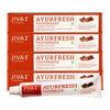 Jiva Ayurfresh Toothpaste With Almond Soap Free|Helps In Toothache - 100G(Pack 4)